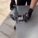 Stojan na úhlovou brusku pro 45° pokosové řezání 13,5x18 cm nerezová ocel s upínáním pro keramické dlaždice, mramor, dřevo a kámen 4