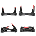 Stojan na zbraň s nastaviteľnou dĺžkou 28–45 cm posuvná konštrukcia nylon plast protišmyková základňa pre bezpečné uloženie 3