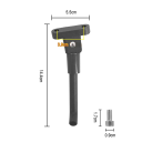 Stojan pro elektrickou koloběžku Xiaomi M365 a Pro 14,7 cm Odolný plastový stojánek z ABS Materiál Náhradní příslušenství 4