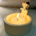 Stojanček na čajovú sviečku 6 cm s motívom mačky Roztomilý doplnok do bytu pre relaxačnú atmosféru 1