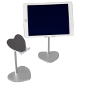 Stojánek na mobil a tablet s nastavitelnou výškou 24 cm základna 10 cm držák ve tvaru srdce na stůl do kanceláře i domácnosti 3