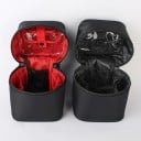 Stojící cestovní kosmetická taštička zaobleného tvaru s uchem na přenášení Zapínání na zip se dvěma jezdci Nylon Rozměry 13 x 10 x 19 cm 6