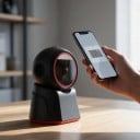 Stolní 2D skener čárových kódů hands-free, 1D/QR/Data Matrix, 200 skenů/s, CMOS 600×800, USB, černý, pro pokladnu a maloobchod 2