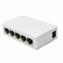 Stolní ethernetový switch 5 portů 1000Mbps RJ45 Auto MDI MDIX bílý LAN hub pro domácí síť kancelář router TV konzole 1
