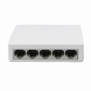 Stolní ethernetový switch 5 portů 1000Mbps RJ45 Auto MDI MDIX bílý LAN hub pro domácí síť kancelář router TV konzole 3
