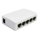 Stolní ethernetový switch 5 portů 1000Mbps RJ45 Auto MDI MDIX bílý LAN hub pro domácí síť kancelář router TV konzole 5