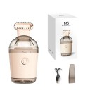 Stolní mini vysavač 106x66x55 mm USB nabíjecí růžový ruční čistič na drobky a prach Výkonný přenosný vysavač s kartáčem 500mAh 1