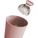 Stolní mini vysavač 106x66x55 mm USB nabíjecí růžový ruční čistič na drobky a prach Výkonný přenosný vysavač s kartáčem 500mAh 3