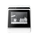Stolní myčka na nádobí s 5 mycími programy a sušením horkým vzduchem Rozměry 458 x 430 x 428 mm Příkon 900 W Dotykové ovládání Bílá barva 1