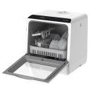 Stolní myčka na nádobí s 5 mycími programy a sušením horkým vzduchem Rozměry 458 x 430 x 428 mm Příkon 900 W Dotykové ovládání Bílá barva 2