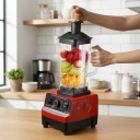 Stolný mixér 2 v 1 2000 W S veľkou nádobou a mlynčekom na suché suroviny Regulácia otáčok Červený Na smoothie aj ľadové nápoje Kuchynský robot 8