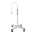 Stomatologická bělící LED lampa na pojízdném stojanu, výška 190 cm, příkon 21 W, modré světlo 465-470 nm, časovač 0-99 minut, bílá 1