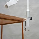 Stomatologická bělící LED lampa se svorkou na stůl, příkon 21 W, modré světlo 465-470 nm, časovač 0-99 minut, ohebný krk, bílá 3
