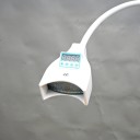 Stomatologická bělící LED lampa se svorkou na stůl, příkon 21 W, modré světlo 465-470 nm, časovač 0-99 minut, ohebný krk, bílá 4