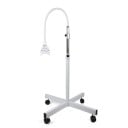 Stomatologiczna biała lampa LED na mobilnym stojaku, wysokość 190 cm, moc 21 W, niebieskie światło 465-470 nm, timer 0-99 minut, biały 1
