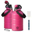 Storkapacitets sporttermometer med magnetisk gummilokk 1900 ml rustfritt stål tauhåndtak for sport og reise 2