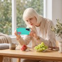 Stötsäker fodral med stativ för Samsung Galaxy A26 Höjd kant för kamera 2,5 mm och skärm 1 mm Spår på sidorna För video i liggande läge 3
