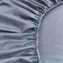 Stræklagen med gummi 400 TC størrelse 200 x 220 cm Enfarvet glat lagen behageligt at røre ved Til madrasser op til 30 cm 9
