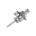 Strap Lock with Round Head for Electric Guitar 1 pc Metal Safety Lock Neutral Colour Easy Installation Secure Attachment 4