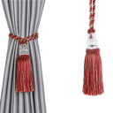 Střapcový držák na záclony dekorativní úvaz 58 cm polyester textilní šňůra pro stažení závěsů a záclon v interiéru 8