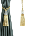 Střapcový držák na záclony dekorativní úvaz 58 cm polyester textilní šňůra pro stažení závěsů a záclon v interiéru 3