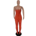 Strapless bodycon jumpsuit voor dames A2002 5