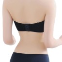 Strapless bralette for women in black Universal size for chest circumference 56 to 90 cm Made from nylon and lace 9