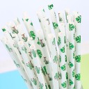 Straws de papel com padrão 25 un 2
