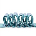 Strečinkový popruh 130 x 4 cm s jedenácti očíslovanými očky elastický pás na protahování pro jógu pilates balet a gymnastiku 10