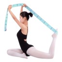Strečinkowy pas 130 x 4 cm z jedenastoma numerowanymi oczkami elastyczny pas do rozciągania do jogi pilates baletu i gimnastyki 3