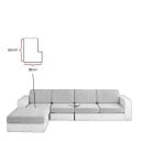 Strečový povlak na sedák pohovky 160 x 90 cm Elastický ochranný potah na sedací diel sedačky i gauče do obývacej izby a domácnosti 2
