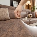 Strečový povlak na sedák pohovky 185 x 95 cm pružný elastický potah na sedačku a gauč ochranný a ľahko snímateľný do obývacej izby 5