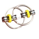Stress Relief Keyring Rings Connected by Metal Links Fidget Toy for Twisting in Your Fingers and Relaxation Dimensions 5.5 x 2.8 cm 4