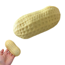 Stress Relief Peanut Squeeze Toy Soft Gel Flexible Relaxation Hand Tool for Squeezing Stress Relief and Finger Exercise 3