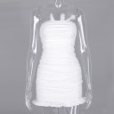 Stretch minikjole uden stropper 4