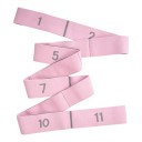 Stretchband 130 x 4 cm med elva numrerade öglor elastiskt band för stretching för yoga pilates balett och gymnastik 7