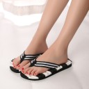 Stribede flip-flops til kvinder 4