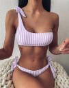 Stribet bikini til kvinder P579 3