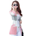 Stribet cardigan til kvinder G312 3