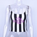 Stribet crop top til kvinder A1274 1