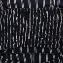 Stribet damejumpsuit med sløjfe 11