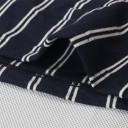 Stribet damejumpsuit med sløjfe 12