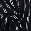 Stribet damejumpsuit med sløjfe 13