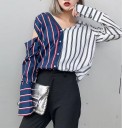 Stribet dameskjorte A546 1