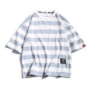 Stribet herre-T-shirt T2058 5