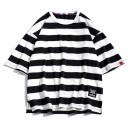 Stribet herre-T-shirt T2058 4