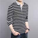 Stribet herrepoloshirt J2613 13