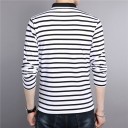 Stribet herrepoloshirt J2613 3
