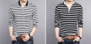 Stribet herrepoloshirt J2613 5