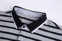 Stribet herrepoloshirt J2613 7